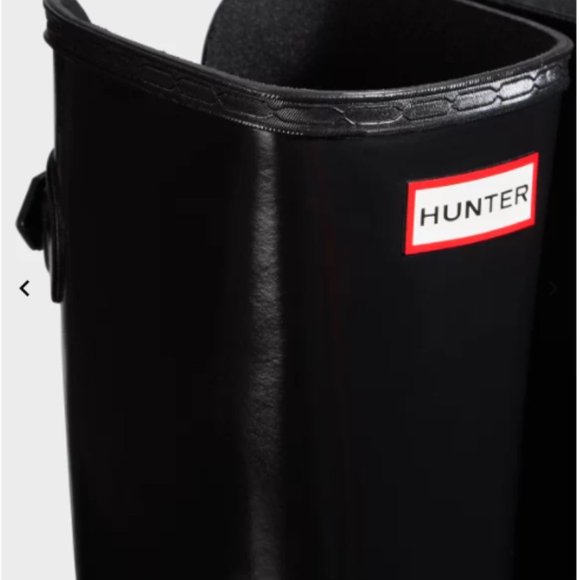 Hunter Women's Refined Adjustable Tall Gloss Rain Boots NIB Size 6 - Picture 3 of 4
